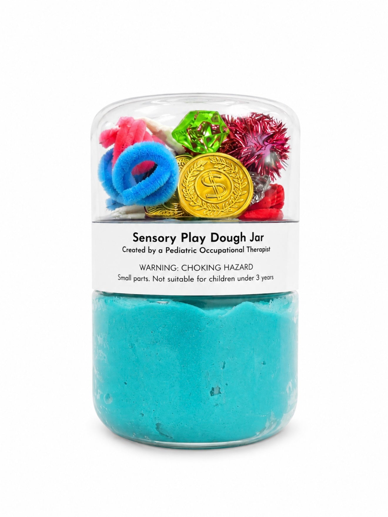 Mermaid Sensory Playdough Jar | OT-Created Fine Motor Activity for Toddlers & Preschoolers | Screen-Free Play